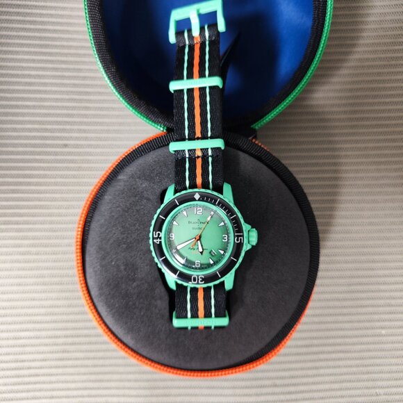 Swatch X Blancpain Indian Ocean Watch - Picture 5 of 7